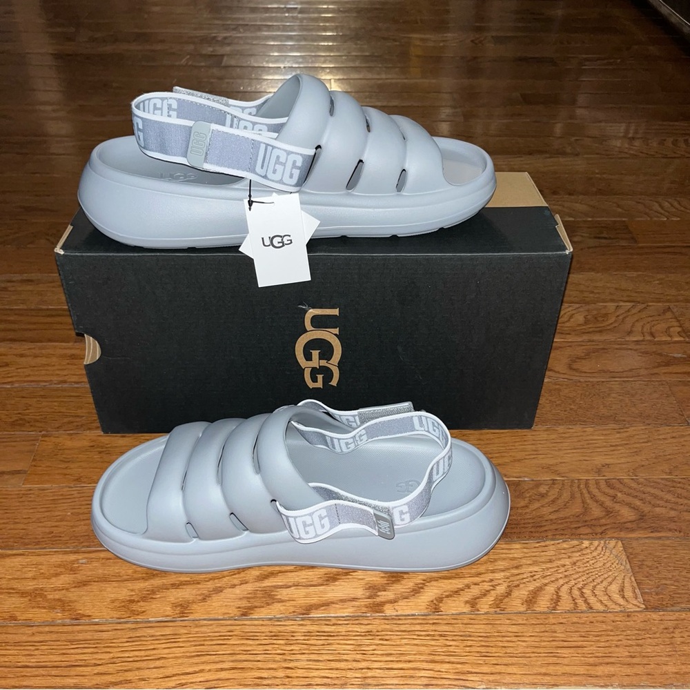 UGG Sport Yeah Water Resistant Slingback Sandals Cobble Gray Men’s 10 - Picture 4 of 14